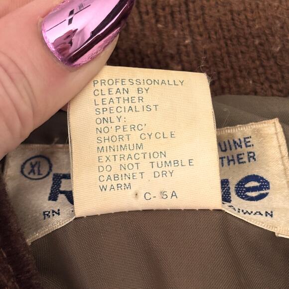 Vtg Repage Brown Suede Sweater Jacket Ladies XL Mens Medium Coat Grunge Retro - Picture 9 of 11